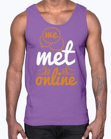 we met online 39#- internet- Cotton Tank