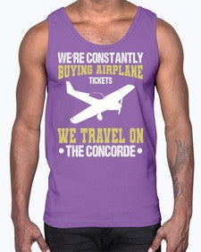 were constantly buying airplane  49#- airplane- Cotton Tank