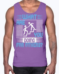 what are you doing for others Style 10#- volunteer- Cotton Tank