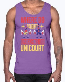 where do naughty unicorns go unicourt 556#- unicorn- Cotton Tank