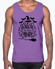 witch better have my candy 17#- witch- Cotton Tank