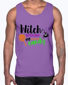 witchbetterhavecandy 12#- witch- Cotton Tank