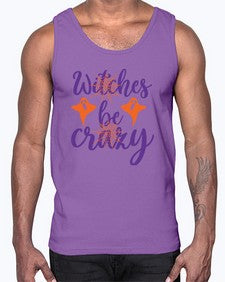witches be crazy 10#- witch- Cotton Tank