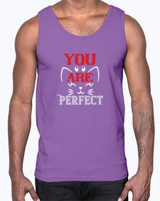 you are perfect Style 124#- cats- Cotton Tank