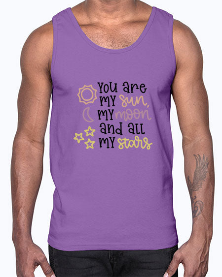 youaremysunmymoonandallmystars 1#- moon- Cotton Tank