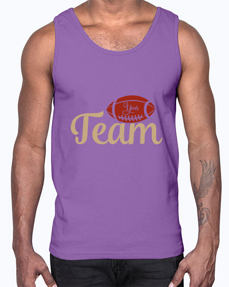 your team 2271#- softball- Cotton Tank