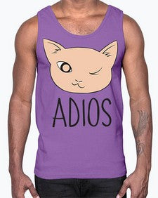 Adios- cats- Cotton Tank