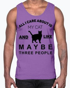 All I Care About is Style 26#- cats- Cotton Tank