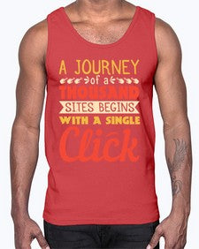 A journey of a thousand sites begins with a single click 79#- internet- Cotton Tank