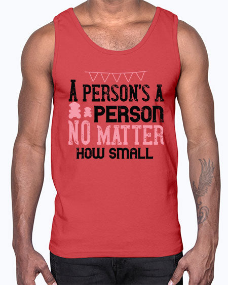 A persons a person no matter how small Style 14#- kids- Cotton Tank