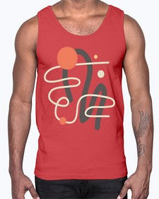Abstract Shape 198#- art pop art- Cotton Tank