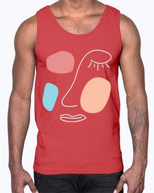 Abstract Shape 201#- art pop art- Cotton Tank