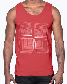 Abstract Shape 203#- art pop art- Cotton Tank