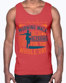 An early morning walk is a blessing for the whole day Style 28#- diabetes- Cotton Tank