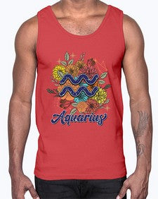 Aquarius 7#- aquarius- Cotton Tank