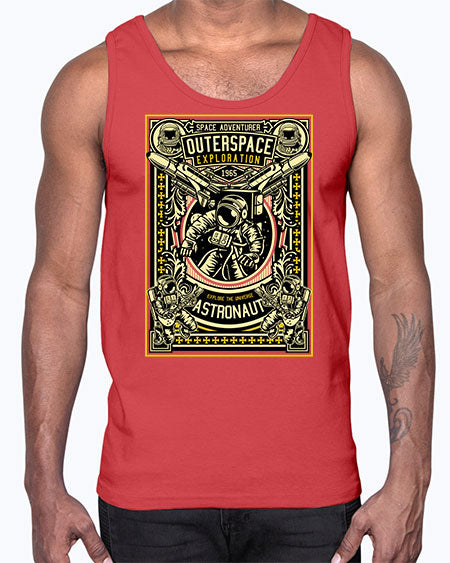 Astronaut Outerspace Exploration 36#- space- Cotton Tank
