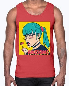 Awesome 244#- art pop art- Cotton Tank