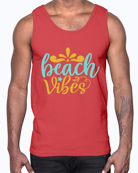 BEACH VIBES Style 70#- summer- Cotton Tank