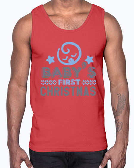 Baby First Christmas Style 25#- baby shower- Cotton Tank