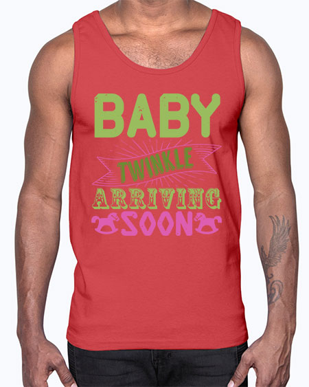 Baby Twinkle arriving soon Style 33#- baby- Cotton Tank