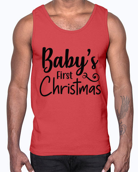 Babys First Christmas 277#- baby- Cotton Tank