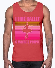 Ballerina i like ballet and ballet 63#- ballet- Cotton Tank