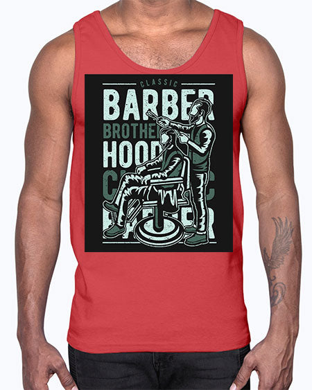 Barber Brotherhood587#- barber- Cotton Tank