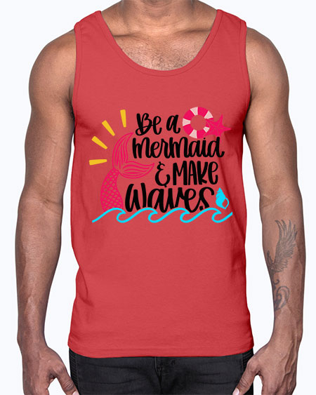 Be A Mermaid Make Waves Style 53#- summer- Cotton Tank