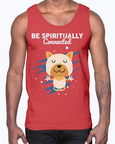 Be Spiritually Connected 114#- yoga- Cotton Tank