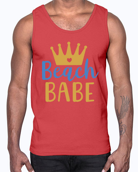 Beach babe 9#-  fashion- Cotton Tank