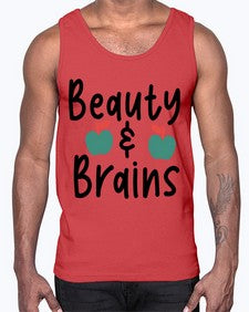 Beauty and Brains 18#- general school- Cotton Tank