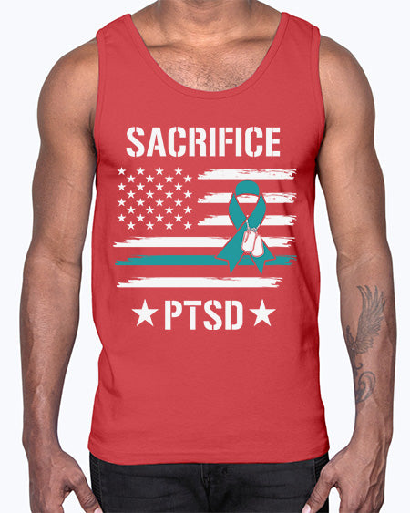 Best Support PTSD Awareness Survivor 27#- PTSD- Cotton Tank
