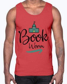 Book Worm 26#- librarian- Cotton Tank
