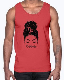Capricorn Woman- capricorn- Cotton Tank