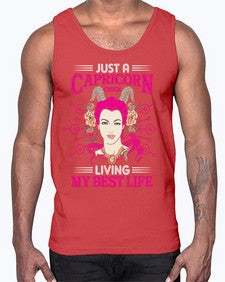 Capricorn chick 193#- capricorn- Cotton Tank