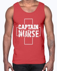 Captain Nurse647#- nurse- Cotton Tank