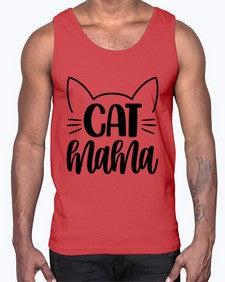 Cat Mama Style 84#- cats- Cotton Tank