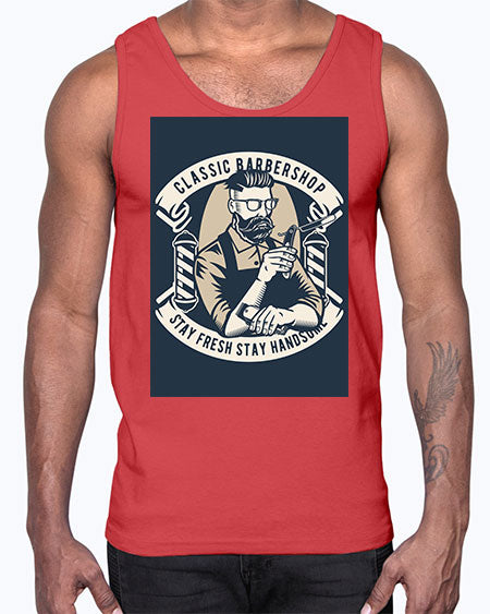 Classic Barber Shop657#- barber- Cotton Tank