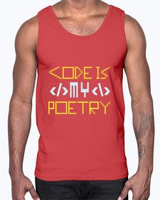 Code is my poetry 21#- computer- Cotton Tank