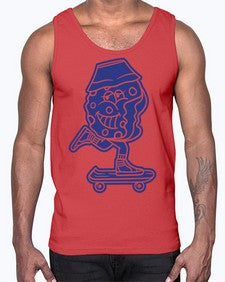 Cookies skating 75#- cartoon food- Cotton Tank