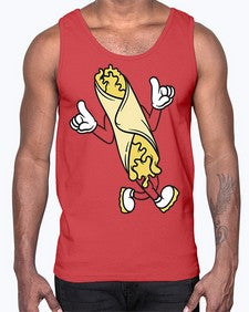 Cool kebab 76#- cartoon food- Cotton Tank