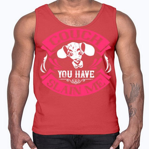Couch You Have Slain Me Style 3#- dogs- Cotton Tank