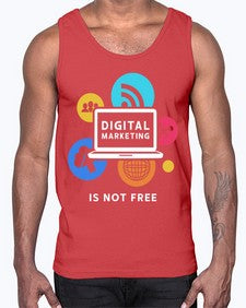 Digital Marketing is Not Free 23#- internet- Cotton Tank