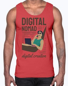 Digital Nomad Digital Creation 22#- internet- Cotton Tank