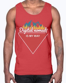 Digital Nomad is My Way 20#- internet- Cotton Tank
