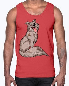 dog 98#- dogs- Cotton Tank