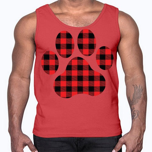 Dog Paw Style 94#- dogs- Cotton Tank