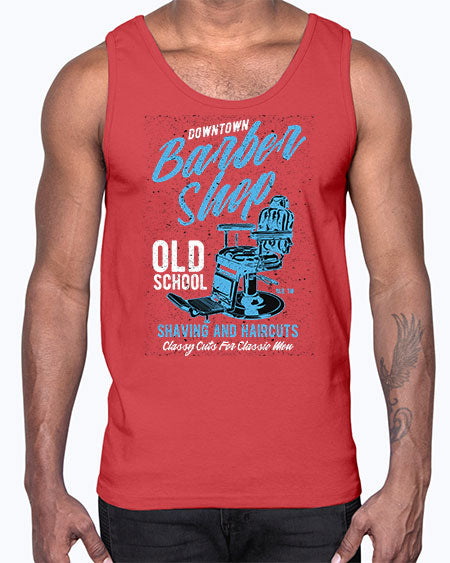 Downtown Barbershop730#- barber- Cotton Tank