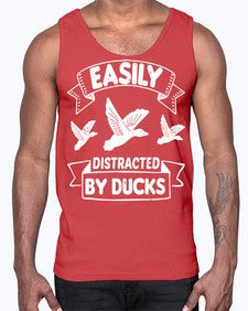 Easily Distracted By Ducks Style 48#- ducks- Cotton Tank