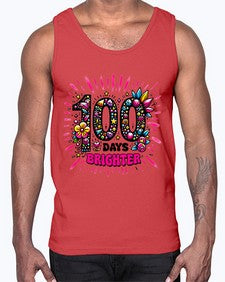 Easy one hundred Days of School 44#- one hundred days- Cotton Tank